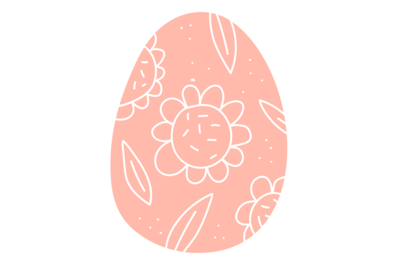 Download Pink Egg with Decorative Pattern. Cute E - Decorative pattern Collection