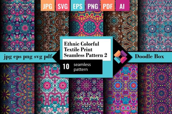 Download Ethnic Textile Print Seamless Pattern 2 - Textile Collection
