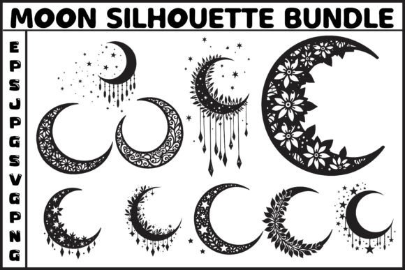 Download Elegant Moon Silhouette Bundle - Elegant Collection