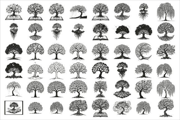 Download Elegant Dream Tree Silhouette Design - Elegant Collection