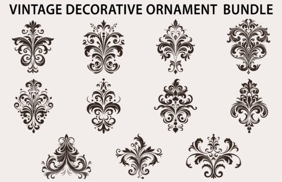 Download Vintage Decorative Design Element Bundle - Decorative Collection
