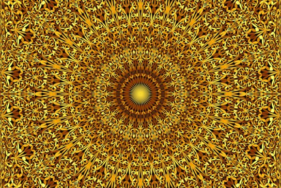 Download Golden Seamless Flower Mandala Pattern - Mandala pattern Collection