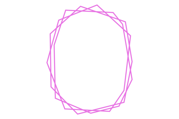 Download Geometric Line Frame. Decorative Polygon - Decorative Collection