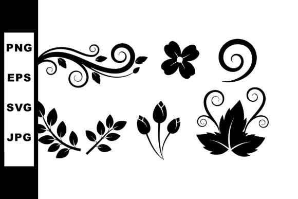 Download Black Floral Decorative Elements Vector - Decorative Collection