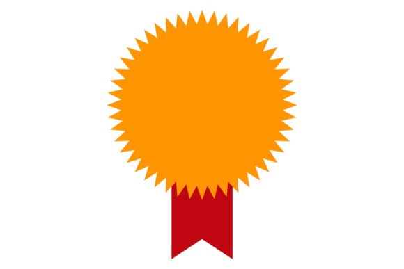 Download Decorative Round Badge Template. Yellow - Decorative Collection