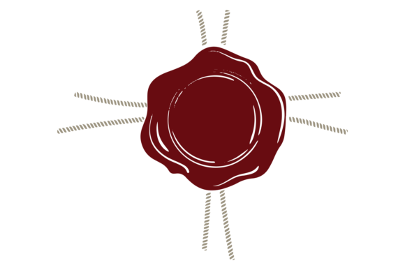 Download Decorative Round Red Stamp. Vintage Seal - Decorative Collection