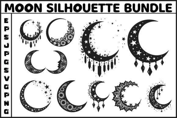 Download Elegant Moon Silhouette Bundle - Elegant Collection
