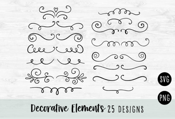 Download Decorative Elements and Swirls Svg - Decorative Collection