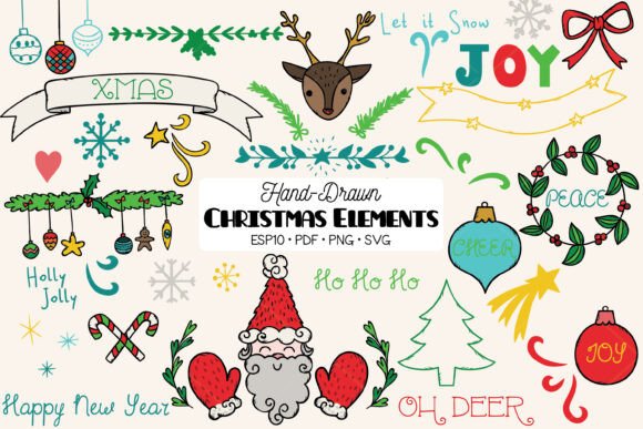 Download Christmas Decorative Elements Color - Decorative Collection