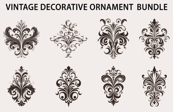 Download Set of Decorative Design Element Vector - Decorative Collection
