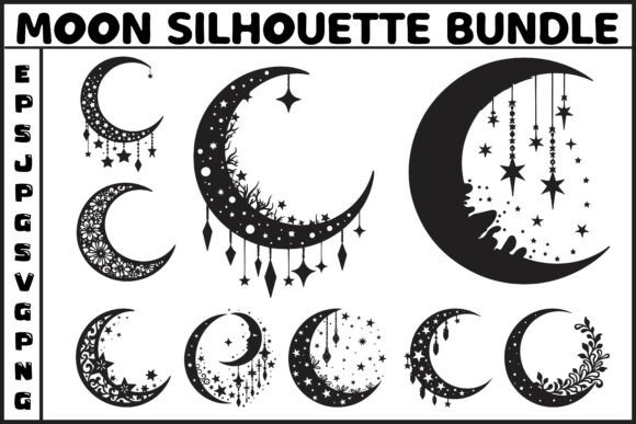 Download Elegant Moon Silhouette Bundle - Elegant Collection